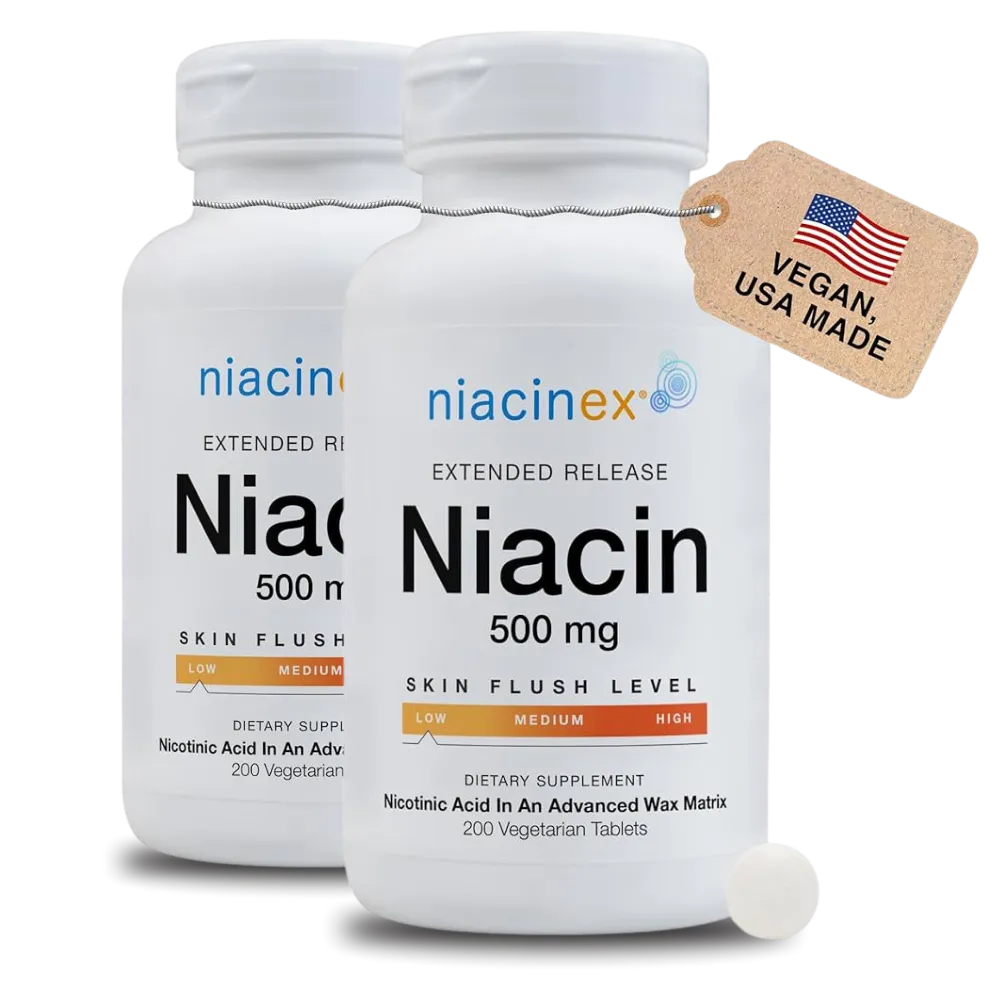 Niacin 500 mg - Minimal To No Flushing