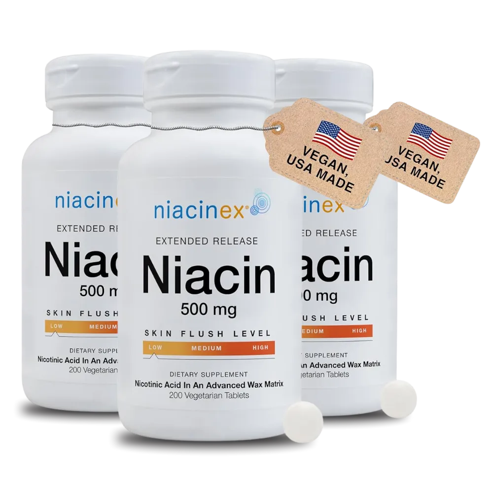 Niacin 500 mg - Minimal To No Flushing